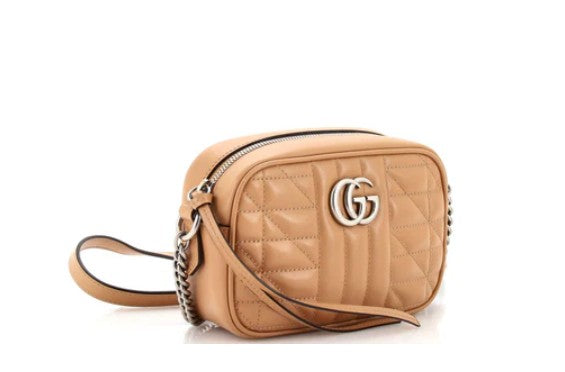 Gucci GG Marmont Shoulder Bag Mixed Matelasse Leather Mini