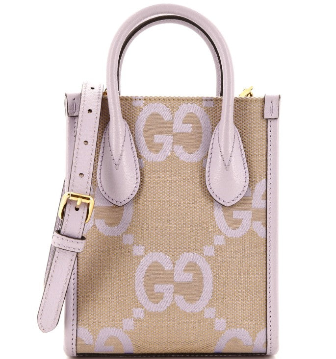 Gucci Vertical Tote Jumbo GG Canvas Mini