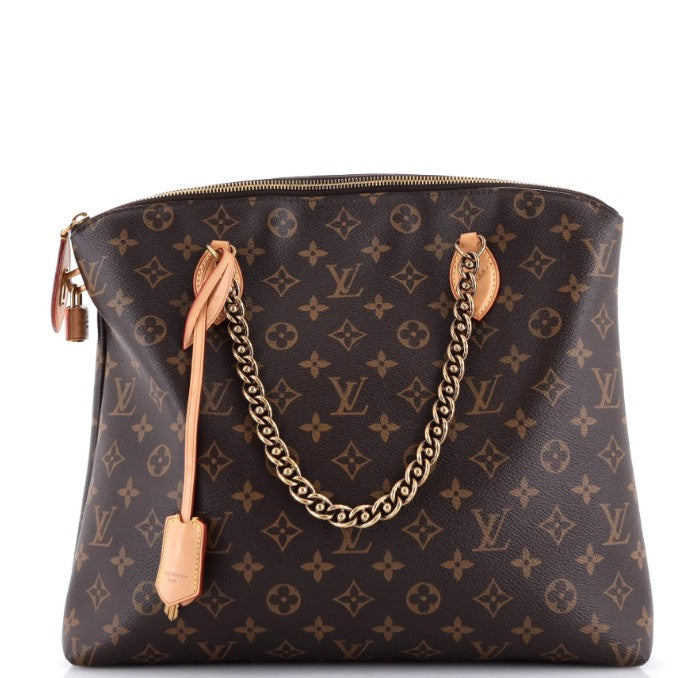 Louis Vuitton Lockit Chain Handbag Monogram Canvas