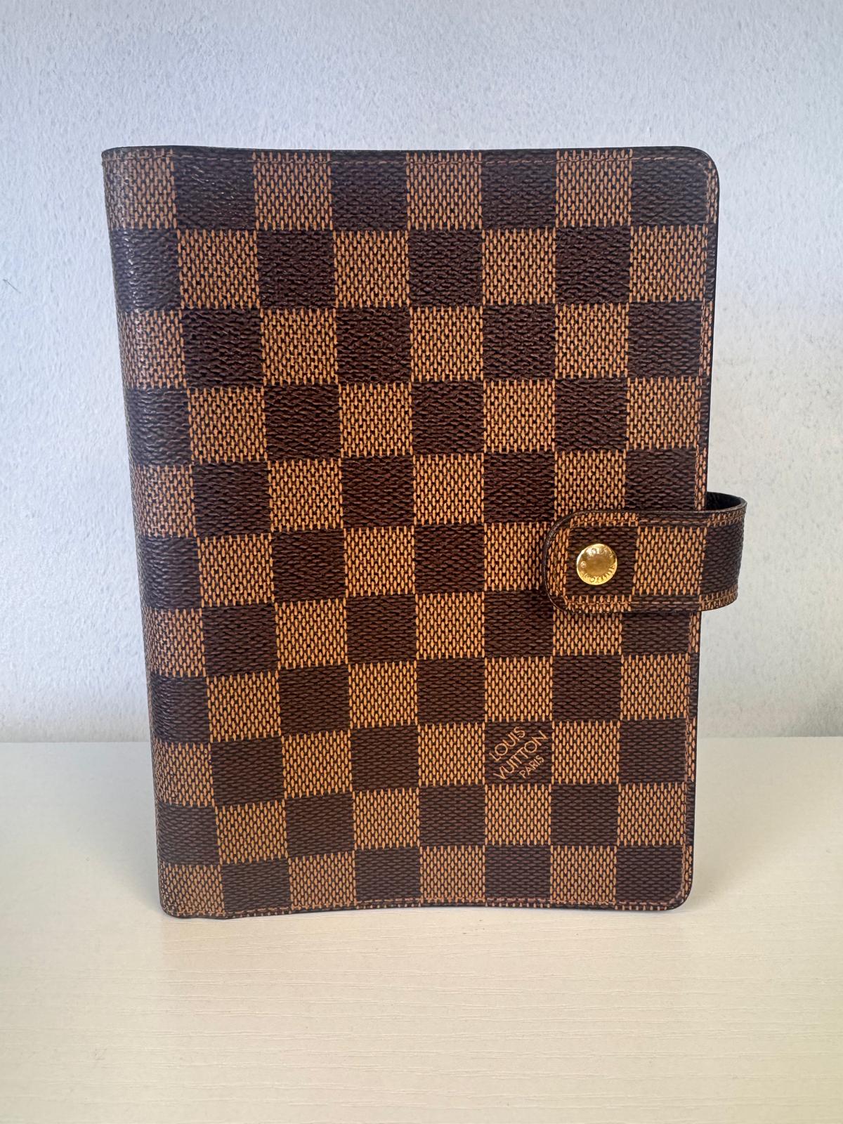 LOUIS VUITTON Damier Ebene Agenda - Medium