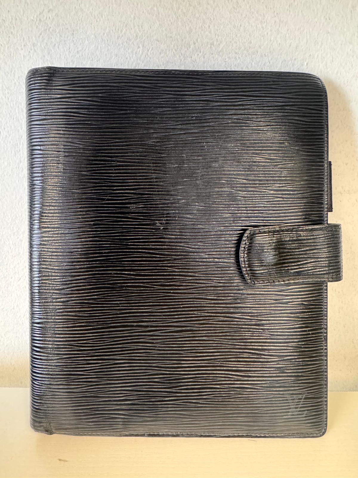 LOUIS VUITTON Black Epi Agenda - Paper Inserts 9"X 8"