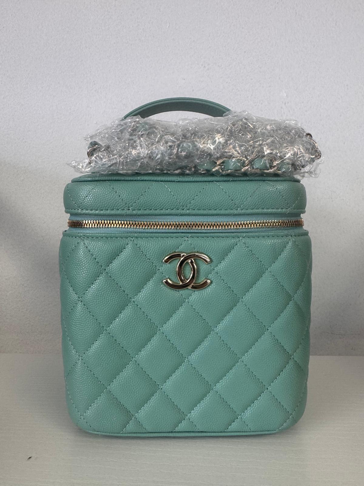 Chanel Tiffany Blue Caviar Vanity Bag Series 31