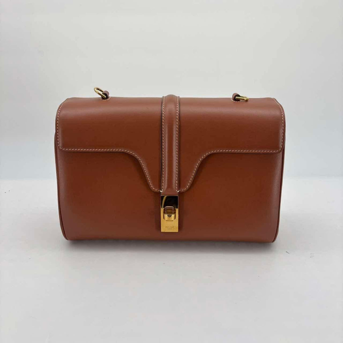 Celine Brown Calfskin Soft 16 Crossbody