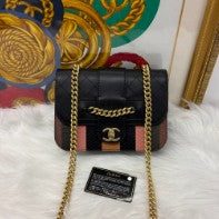 Chanel CC Coco Handle Navy Caviar