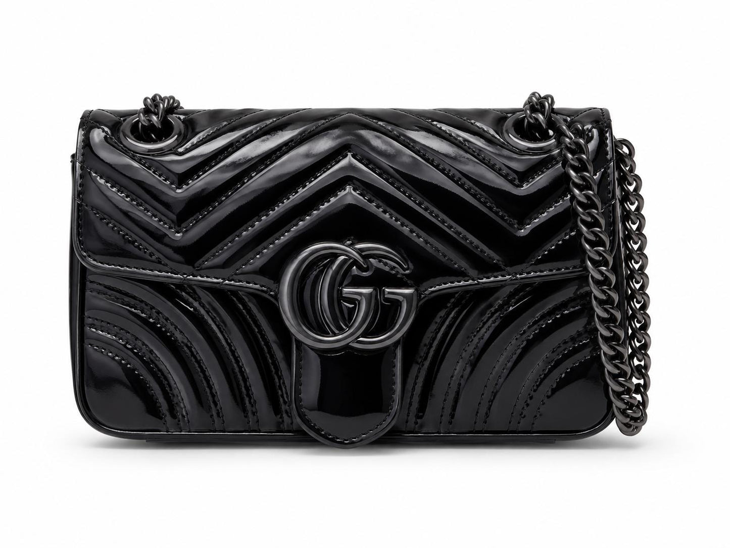 Gucci Black Patent Leather Marmont