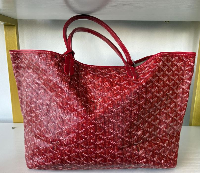Goyard Red Saint Louis PM Tote Bag