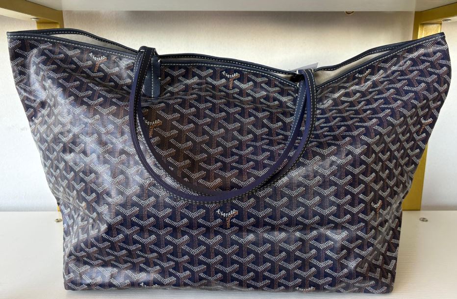 Goyard Navy Saint Louis GM Tote Bag