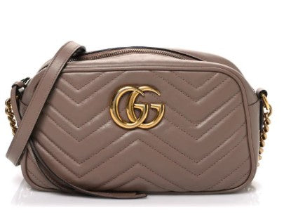 Gucci Porcelain Rose Small GG Marmont Camera Bag