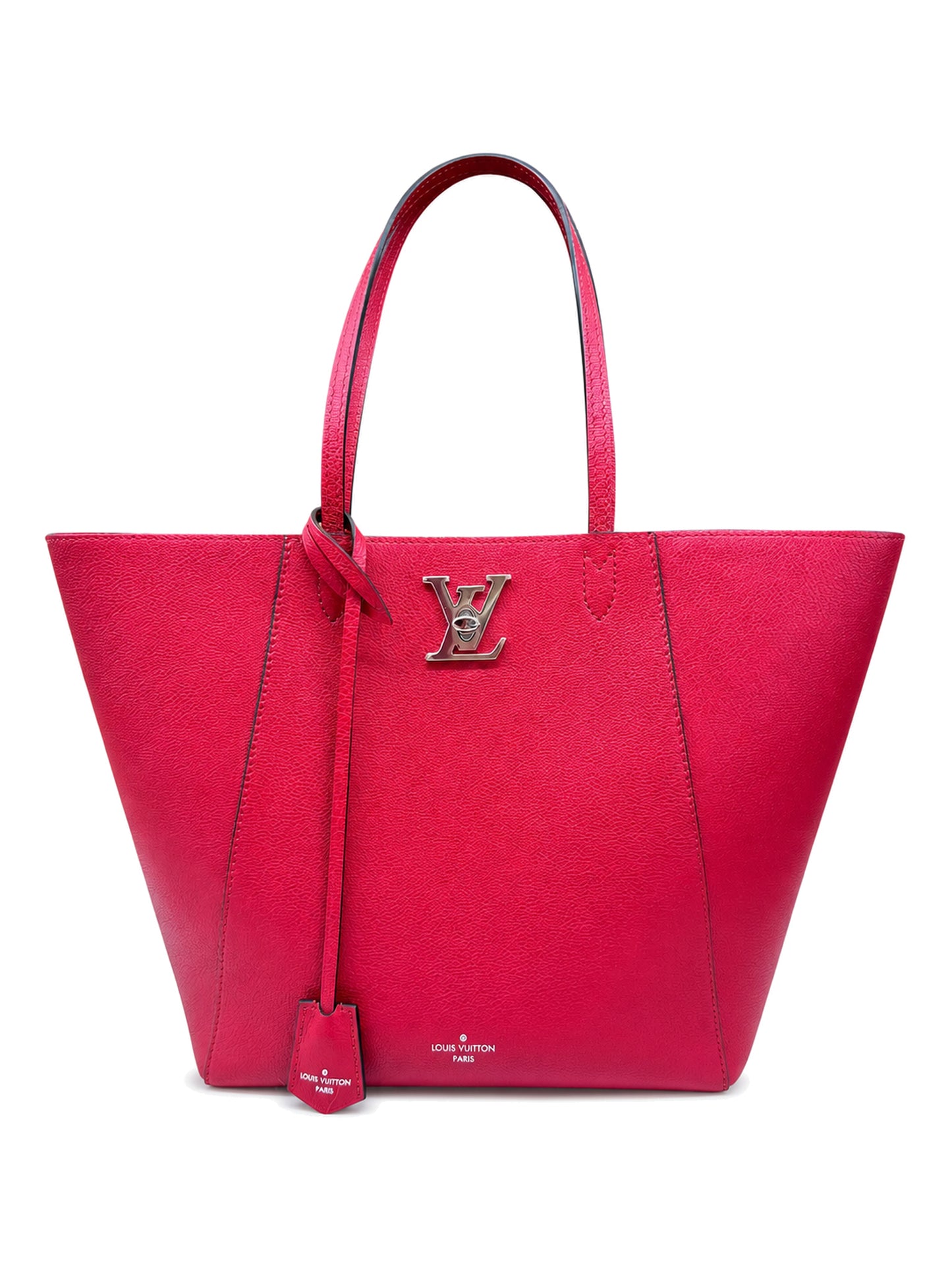 Louis Vuitton Red Leather LockMe Cabas Tote - SKU: LSCCJ07280024