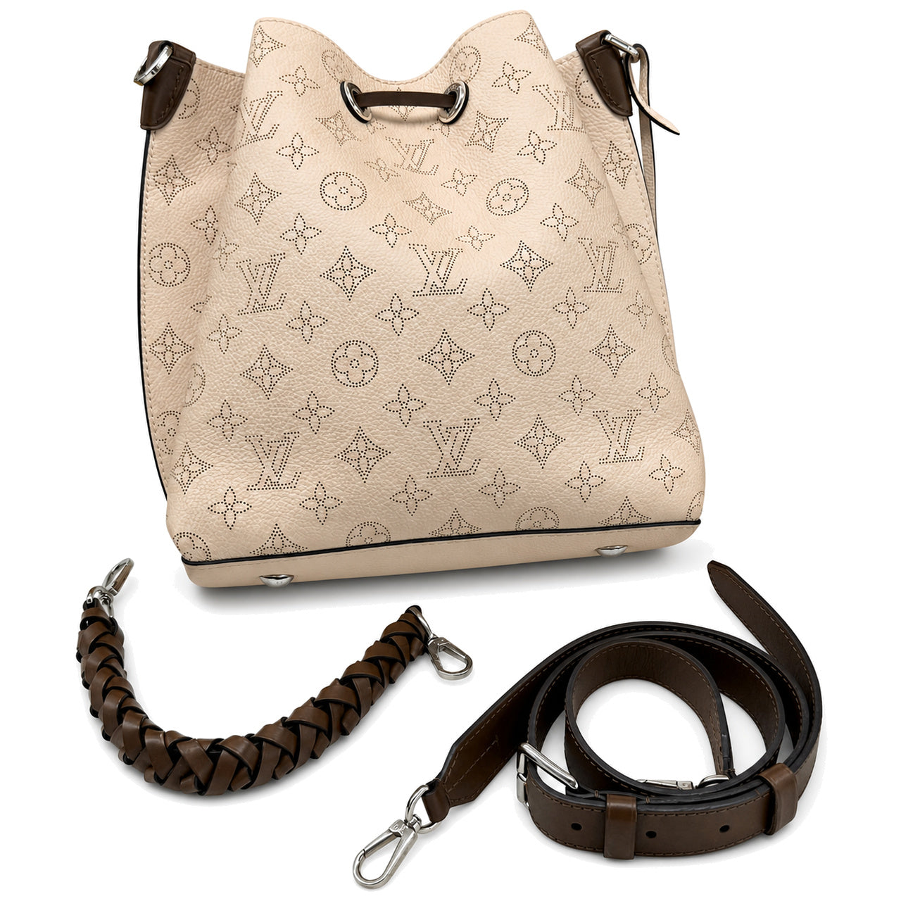 Louis Vuitton Muria Mahina Leather Bucket Bag - SKU: LSCCJ07280060