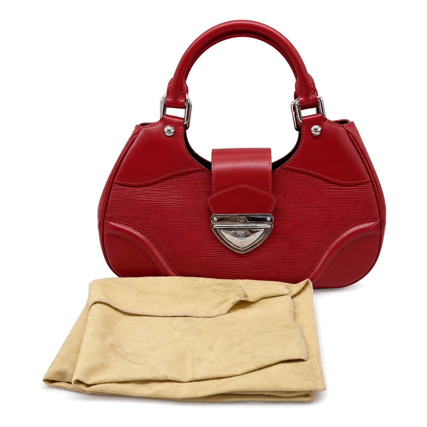 Louis Vuitton Red Epi Montaigne Sac Hobo - SKU: LSCCJ07280085