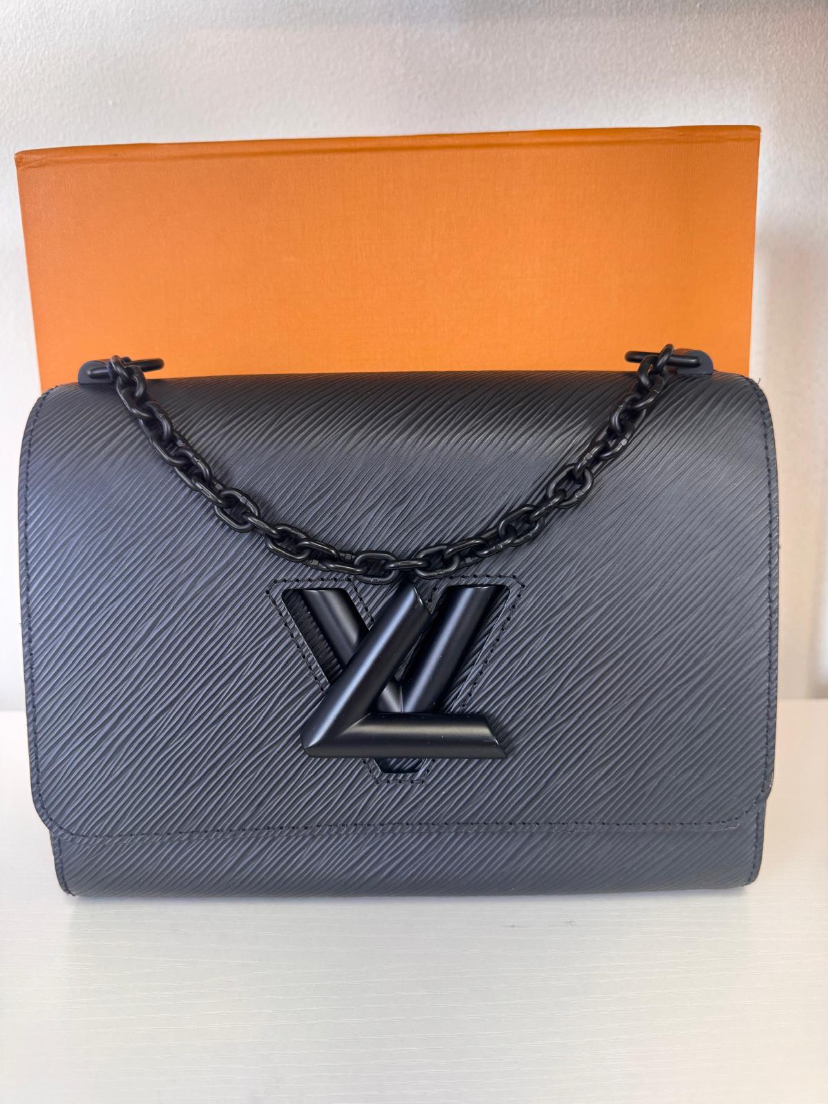 Louis Vuitton Black Epi Twist MM Shoulder Bag