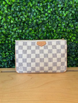 Louis Vuitton Double Zip Pochette With Crossbody Strap