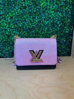 Louis Vuitton Pink Canvas & Black Calf Twist - Rose Gold Hardwear