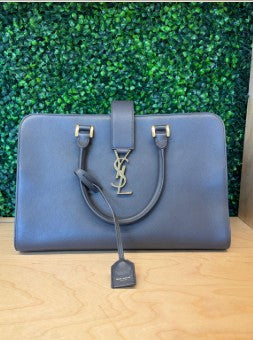 Yves Saint Laurent Grey Cabas Large - Strap