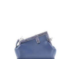 Fendi First Bag Leather with Python Handle - Medium