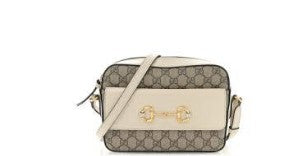 Gucci Monogram Horsebit Camera Crossbody Bag