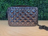 Valentino Metallic Zippy Camera Crossbody w/ Dust Bag
