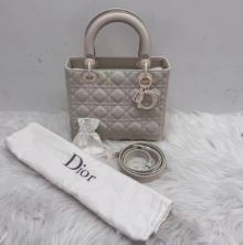 Dior Lady Dior Medium Monocromatic White Bag