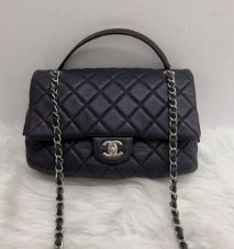 Chanel CC Black Top Handle Crossbody Series 21