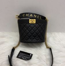 Chanel Black Bucket Crossbody With Top Handle Series 30 - SKU: LSCJ08110036