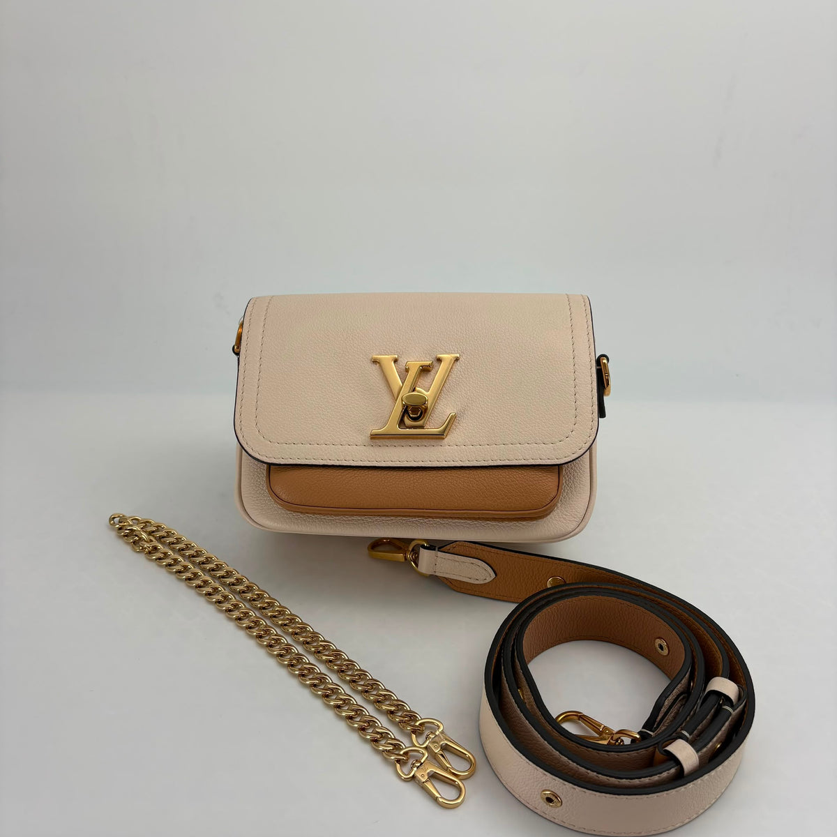 Louis Vuitton Leather Lock Me Crossbody