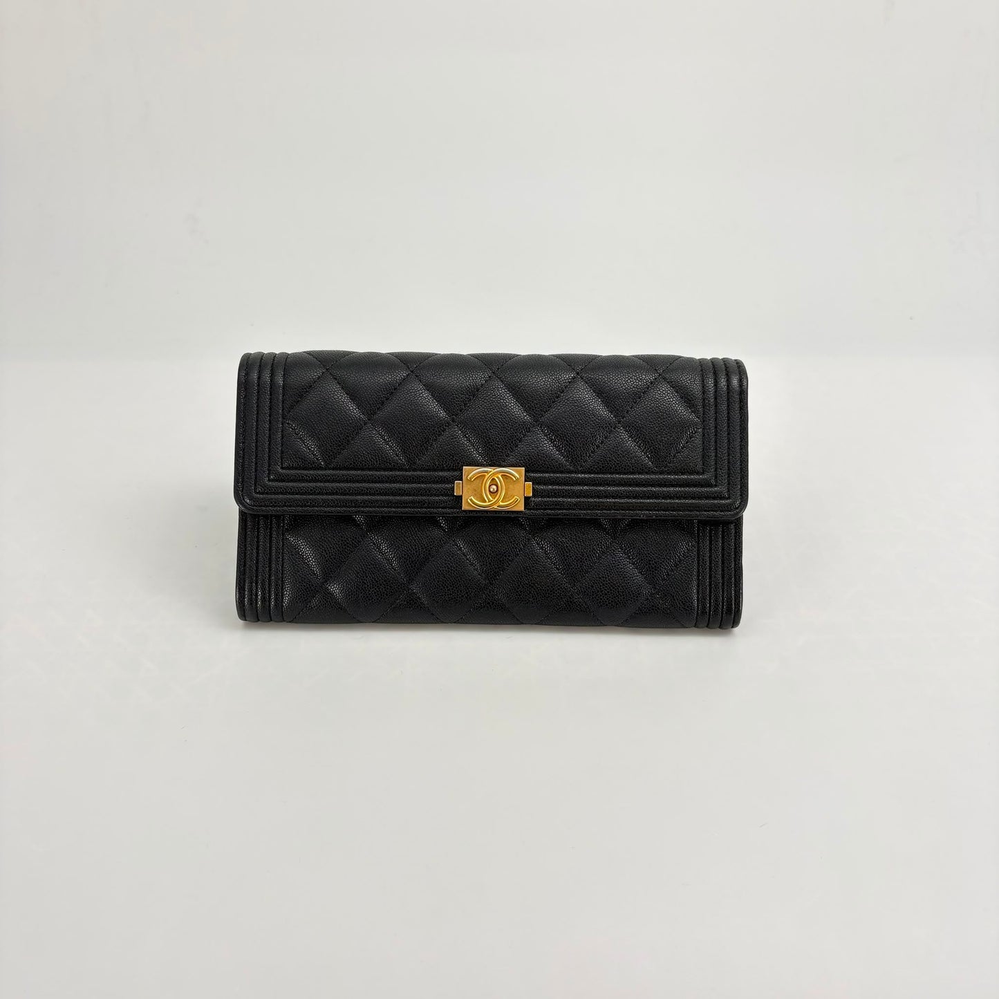 Chanel Black Caviar Long Wallet- Series 26 - SKU: LSCJ08260012