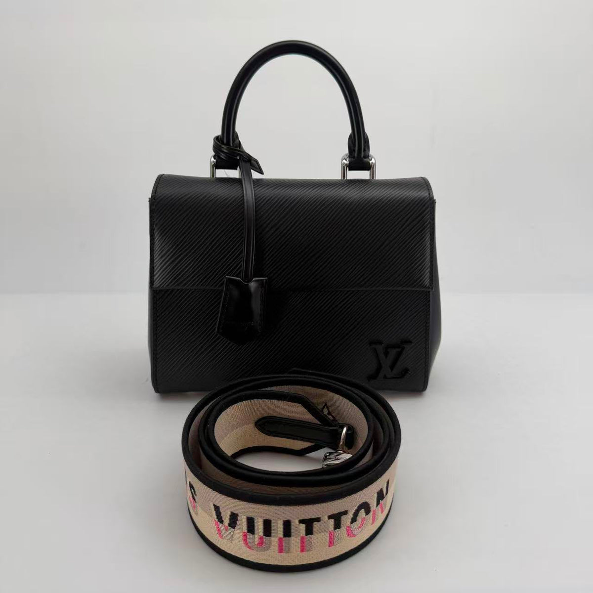 Louis Vuitton Black Epi Mini Cluny