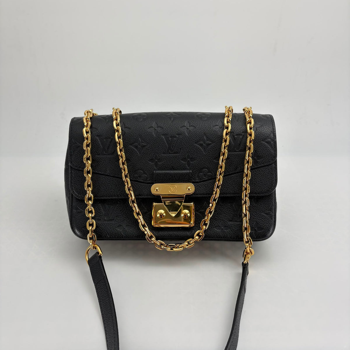 Louis Vuitton Black Empreinte Marceau Chain Crossbody