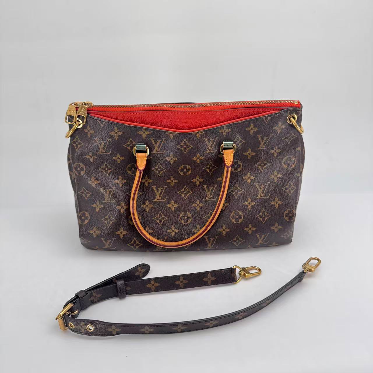 Louis Vuitton Monogram Red Pallas Bag MM - SKU: LSCJ08260069