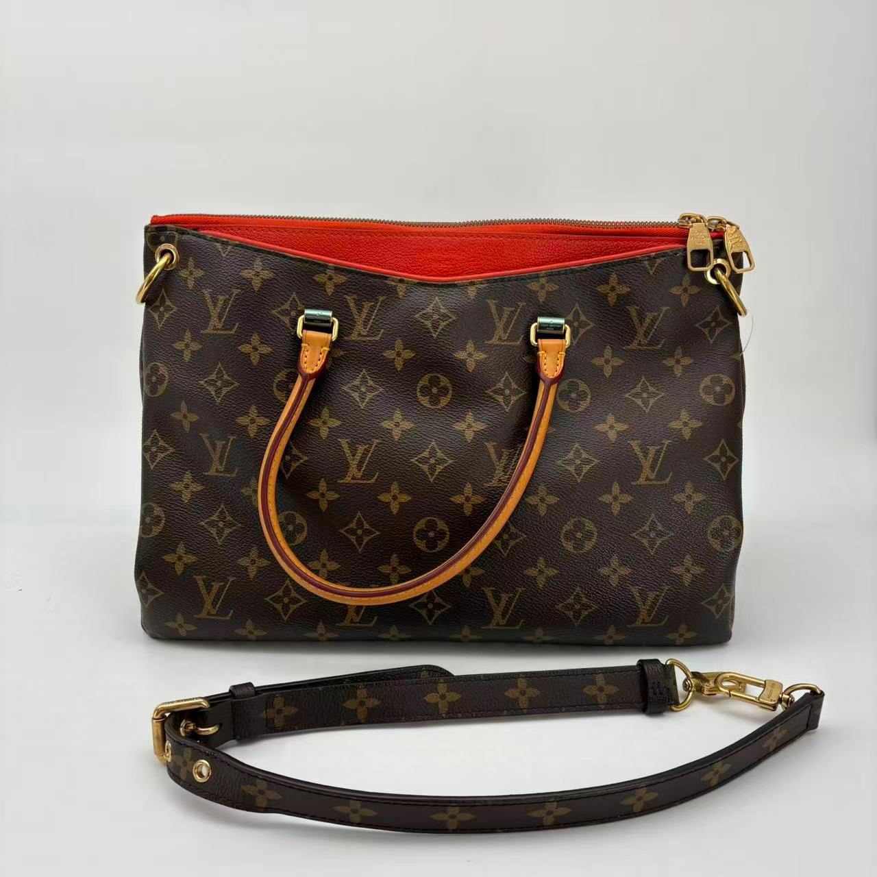Louis Vuitton Red Large Pallas Tote