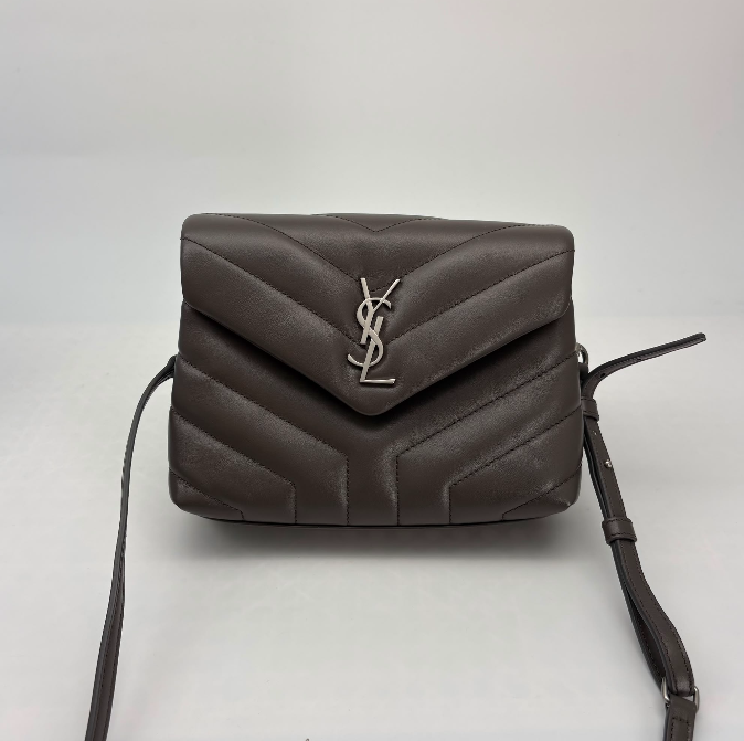 Saint Laurent Grey Toy Loulou Bag