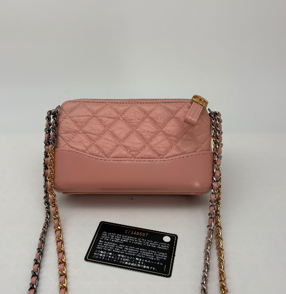 Chanel Pink Gabrielle Wallet on Chain Series 27, Year 2019