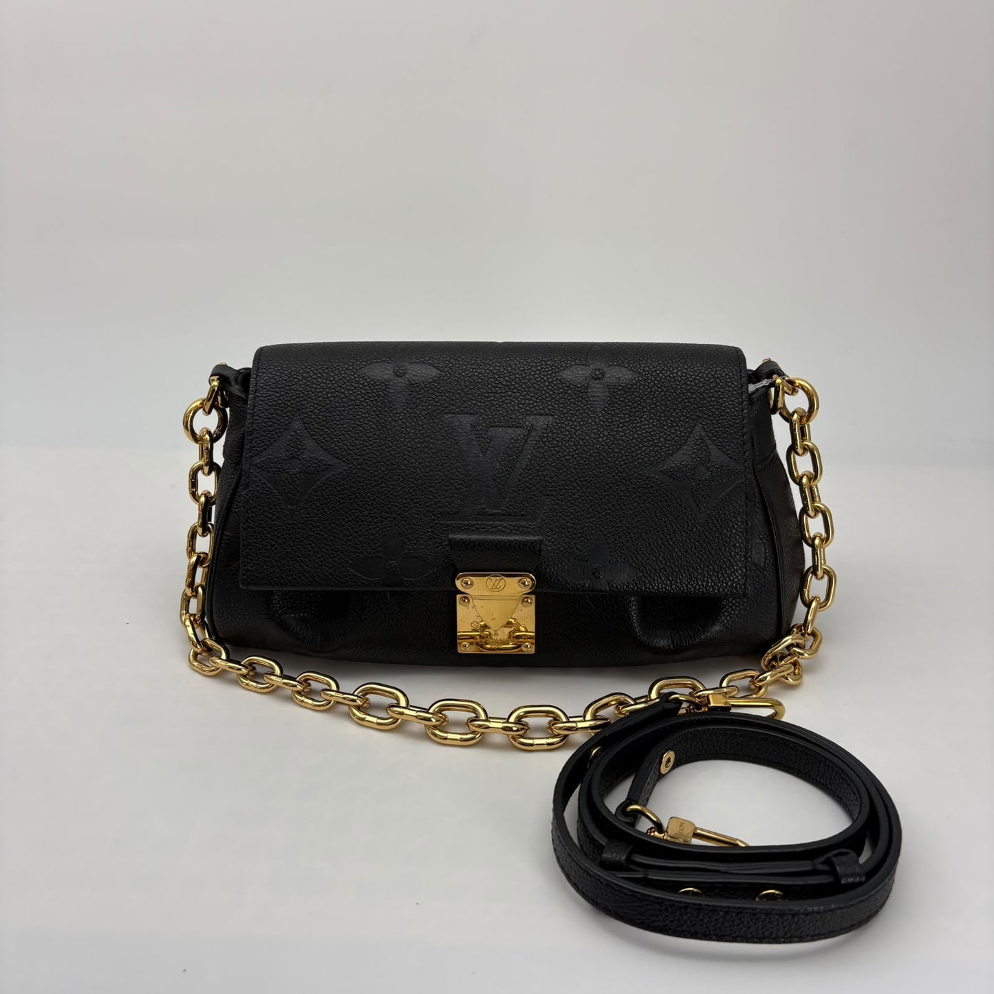 Louis Vuitton Black Empreinte Favorite Bag