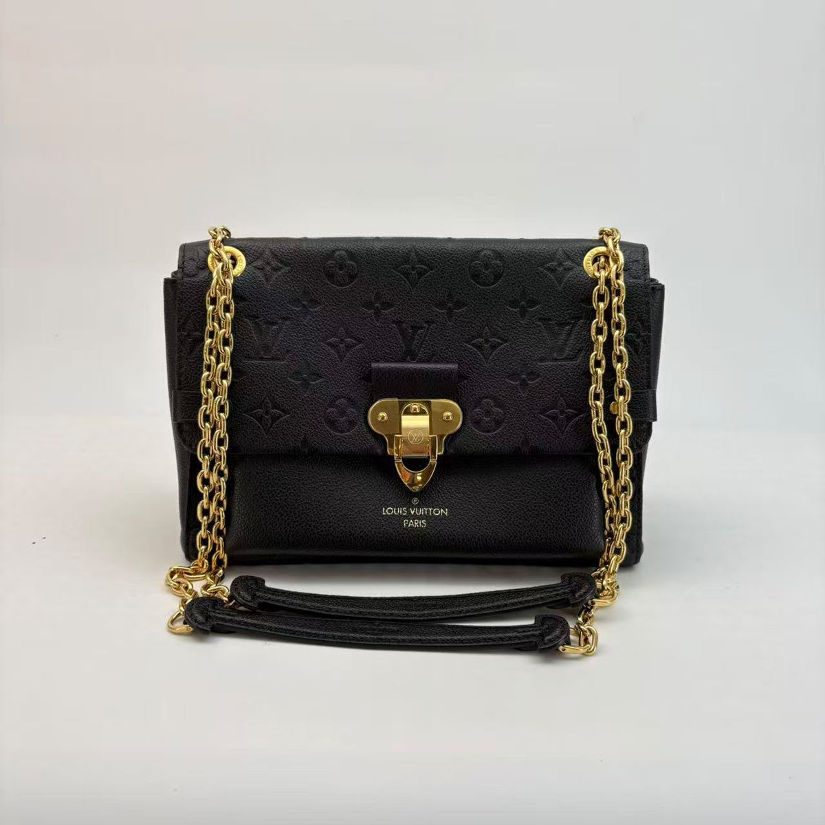 Louis Vuitton Black Empreinte Vavin Crossbody — Gold Hardware