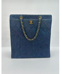 Chanel Denim Vintage Tote, Seal, Series 5