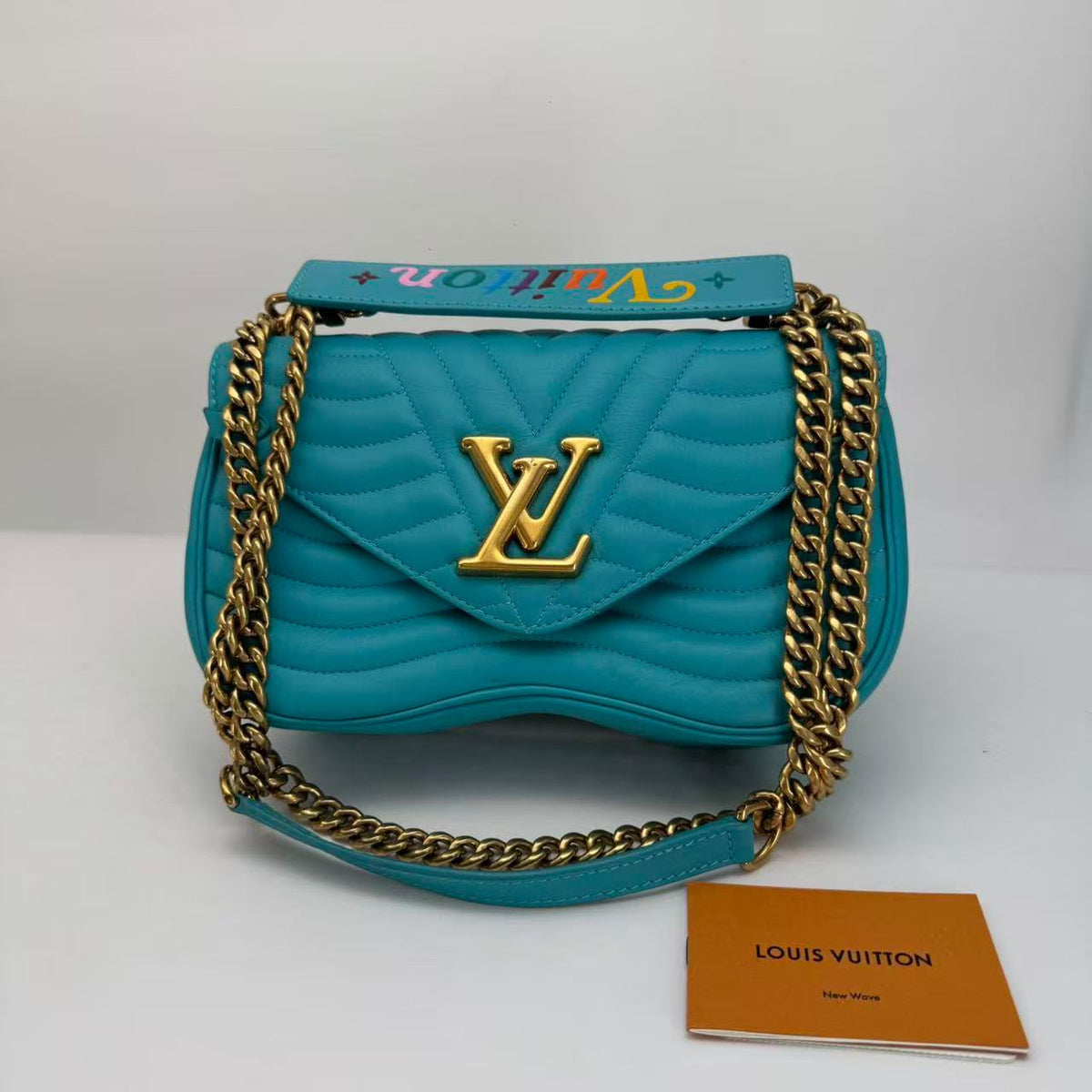 Louis Vuitton Turquoise New Wave Two-Way Bag