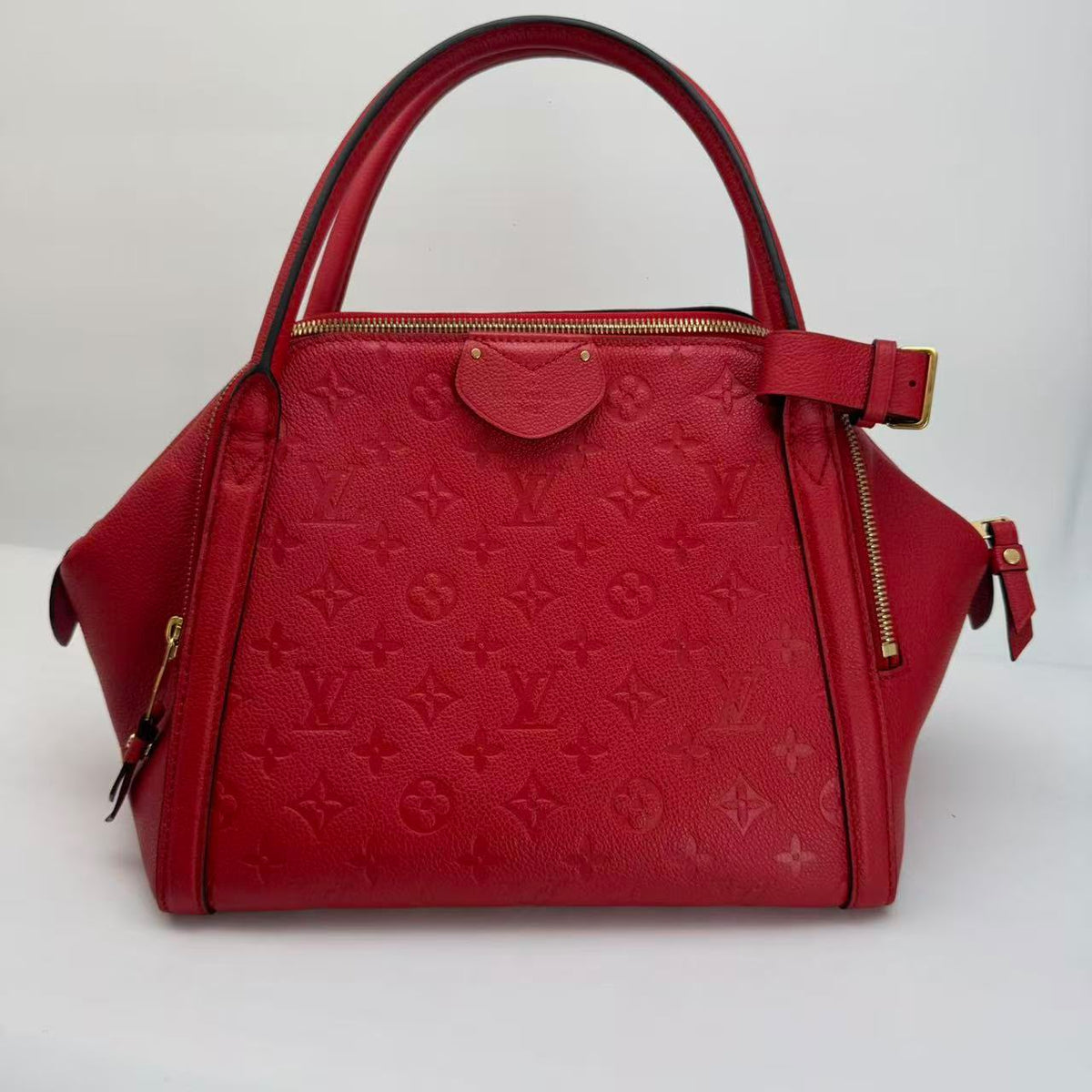 Louis Vuitton Red Empreinte Leather Marais Handbag