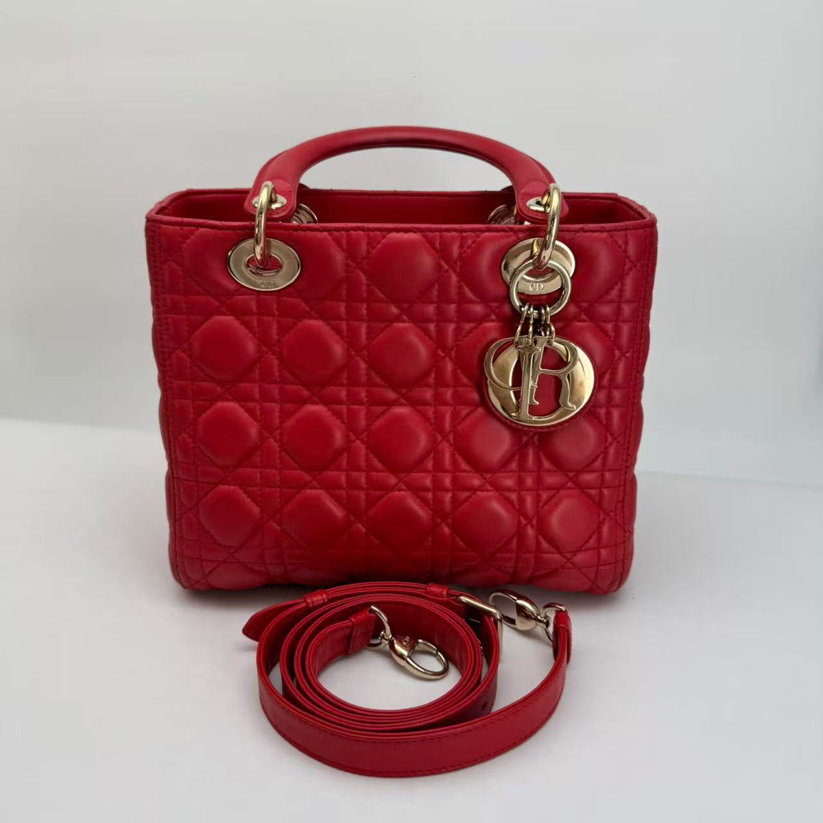 Dior Red Medium Lady Dior