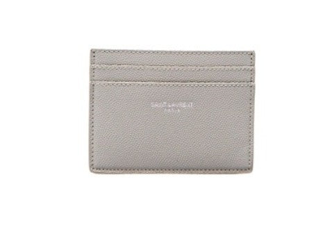 YSL Paris Card Case Grey