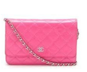 Chanel WOC Pink Lambskin Crossbody Bag