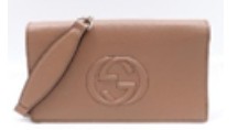 Gucci Soho Woc Milktea Calfskin Shoulder Bag