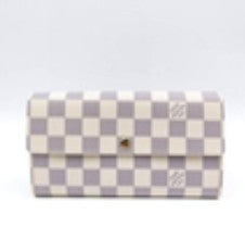 Louis Vuitton Micro Damier Azur Coated Canvas Wallet