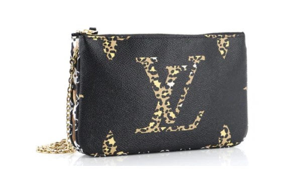 Louis Vuitton Double Zip Pochette Limited Edition Jungle Monogram Giant