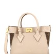Louis Vuitton On My Side Tote Leather with Monogram Canvas PM