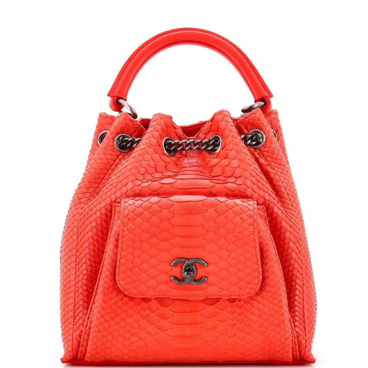 Chanel Urban Luxury Backpack Python Medium