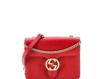 Gucci Interlocking Shoulder Bag Leather Small