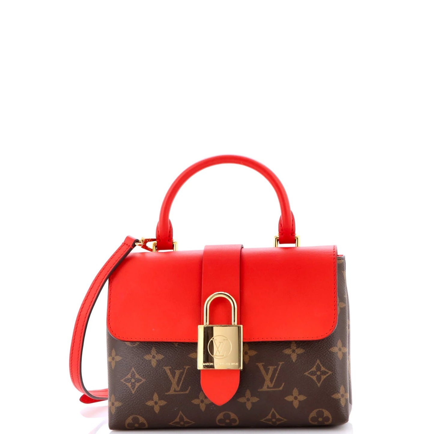 Louis Vuitton Locky Handbag Monogram Canvas with Leather BB