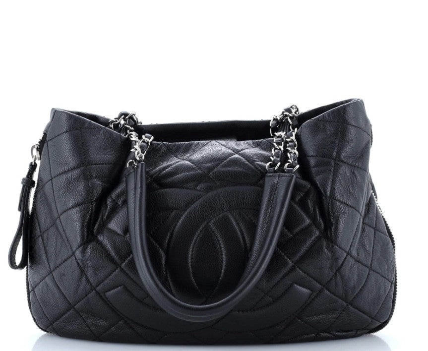 Chanel Timeless CC Expandable Tote Quilted Caviar Medium
