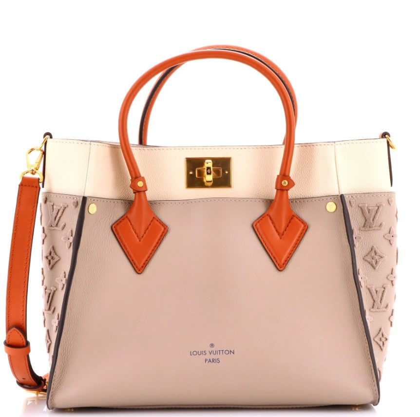 Louis Vuitton On My Side Tote Monogram Tuffetage Leather MM
